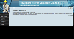 Desktop Screenshot of kushiarapower.com.bd